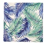 Zestaw 4 podkładek ceramicznych botanical 10,8 x 10,8 cm wielokolorowy