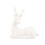 Figurka porcelanowa Renifer 11 x 5 x 12,5 cm biały