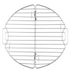 Kratka do studzenia ciasta składana 33 x 21 x 1,2 cm srebrny