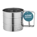 Przesiewacz do mąki 10 x 9,5 cm srebrny