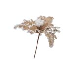 Kwiat dekoracyjny ośnieżony 35 cm