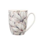 Kubek porcelanowy Magnolia w kwiaty 350 ml różowy