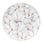 Talerz deserowy porcelanowy 20 cm w magnolie błękitny