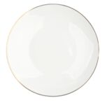 Talerz płytki Bella 26 cm złota linia beżowy