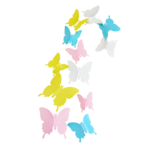 Motyl dekoracyjny 6,5-10 cm 12 sztuk mix kolorów