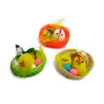 Ozdoba kurczaczki w gniazdku 6,5 cm mix