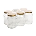 Komplet 6 słoików 720 ml + zakrętka na 6 zaczepów