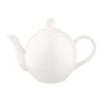 Imbryk porcelanowy Bella 900 ml opaska PVC beżowy