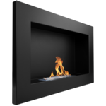 Biokominek 650 x 400 mm czarny mat