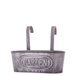 Osłonka metalowa Garden 26 x 31 x 22 cm szary