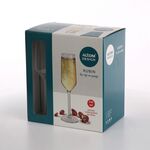 Komplet 6 kieliszków szklanych Rubin do szampana 220 ml