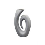 Wazon Symfonia ceramiczny 17 x 17 x 20 cm szary