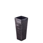 Wazon Kwadrat ceramiczny wysoki 10 x 10 x 26 cm czarny