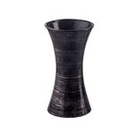 Wazon Klepsydra ceramiczny 12 x 12 x 23 cm czarny