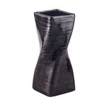 Wazon Skrętny ceramiczny 7,5 x 7,5 x 18,5 czarny