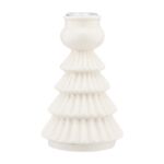 Świecznik porcelanowy choinka 11,8 x 7,5 x 7,5 cm biały