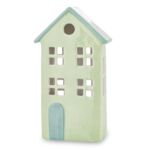 Domek ceramiczny led 24 x 13,5 x 7 cm zielony