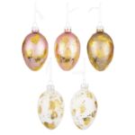 Bombka jajko 5 sztuk mix