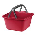 Miska z rączkami 39 x 39 x 22 cm malinowy