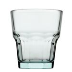 Komplet szklanek niskich 4 sztuki 270 ml zielony