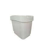 Kosz uchylny Domino 15 l biały