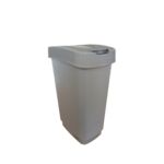 Kosz uchylny Domino 50 l szary