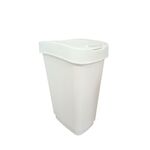 Kosz uchylny Domino 50 l biały