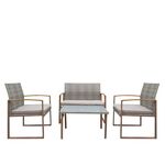 Komplet mebli ogrodowych Emma szary