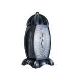 Znicz szklany krzyż 36 x 16 cm srebrny / złoty