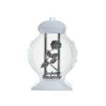 Znicz szklany róża kochamy pamiętamy 33 x 22,5 cm mix