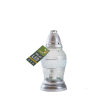 Znicz szklany LED Z 503 25 x 11 cm 90 dni srebrny