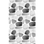 Zasłona prysznicowa Rosa 180 x 180 cm kamyki wielokolorowy