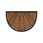 Wycieraczka Fred gumowo-kokosowa 60 x 40 cm kreski brązowy