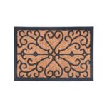 Wycieraczka Fred gumowo-kokosowa 60 x 40 cm wzorek brązowy