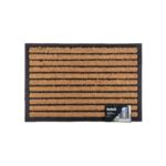 Wycieraczka gumowo-kokosowa Walker 60 x 40 cm paski brązowy