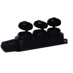 Gniazdo przenośne listwa 3-krotne z klapkami IP44 16 A 250 V moc max 4000 W czarny