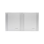 Gniazdo podwójne z uziemieniem bravo IP54 biały