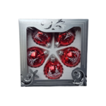 Zestaw bombek szklanych DEKOR 6 cm 5 sztuk mix