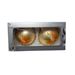 Zestaw bombek szklanych DEKOR 10 cm 2 sztuki mix