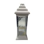 Znicz szklany LS-2 kapliczka Kochamy Pamiętamy 25 x 14 cm biały