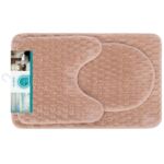 Dywanik łazienkowy Panama 2-elementowy beżowy