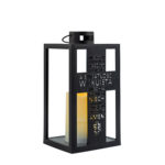 Latarenka LED Wieczny Odpoczynek 27 x 13 cm czarny CORTINA POLAND