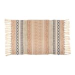 Dywanik Boho 60 x 90 cm paski wielokolorowy