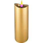 Świeca LED 15 x 5 cm złoty CORTINA
