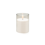 Świeca LED w plastikowej tubie 10 x 7 cm ciepły biały CORTINA