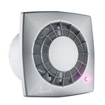 Wentylator łazienkowy WGS100 satyna srebrna, 0,55 kg, Ø100, kostka podłączeniowa AWENTA