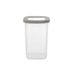 Pojemnik na żywność plastikowy kwadratowy Foodie 1200 ml transparentny