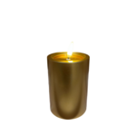 Świeca LED 12,5 x 7 cm złoty