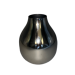 Wazon metalowy 11 x 11 x 16 cm srebrny