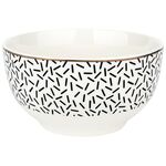 Salaterka Black Avenue Astoria kreski 13 cm biały